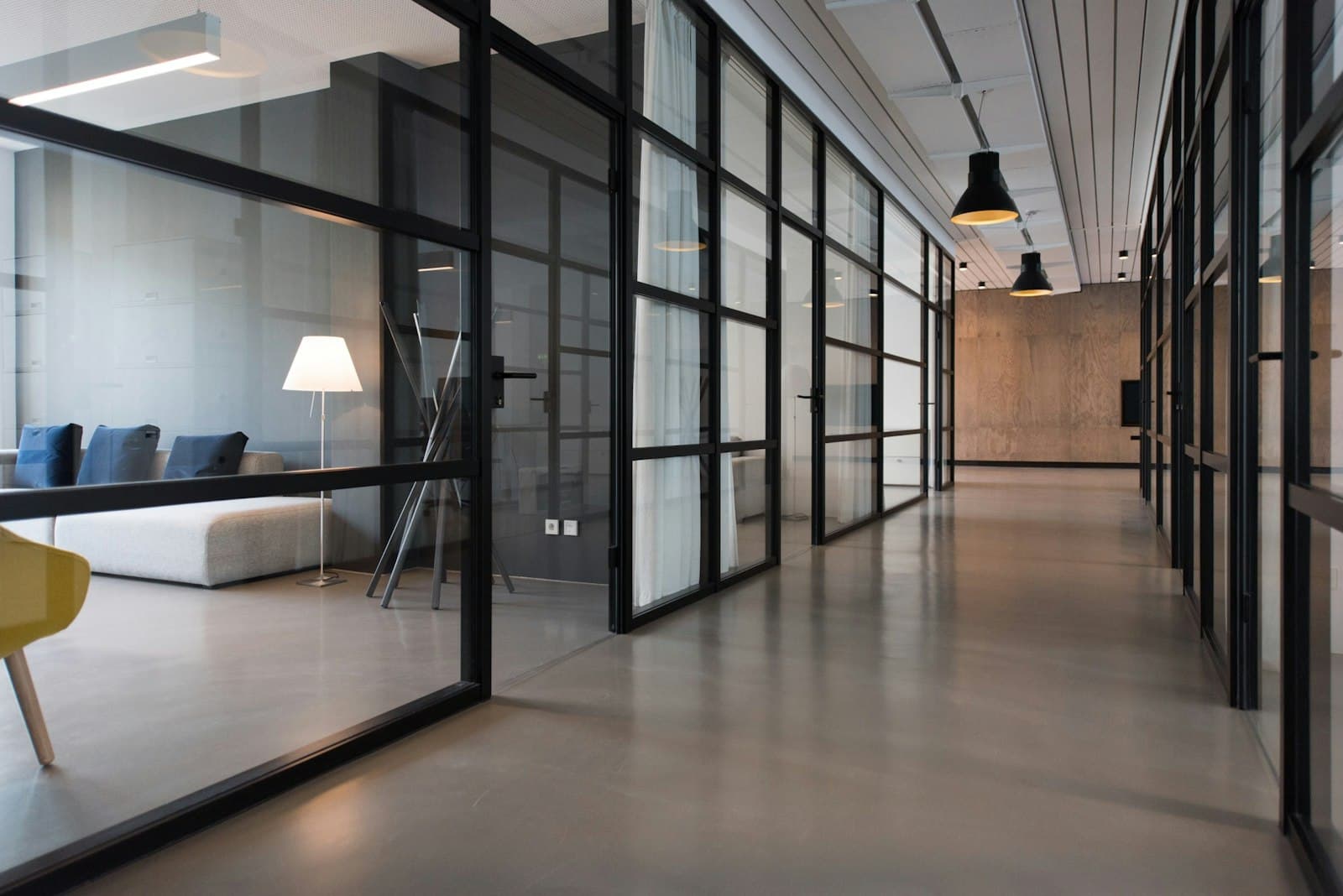A finished LIGNOVA workstation system staged in the showroom